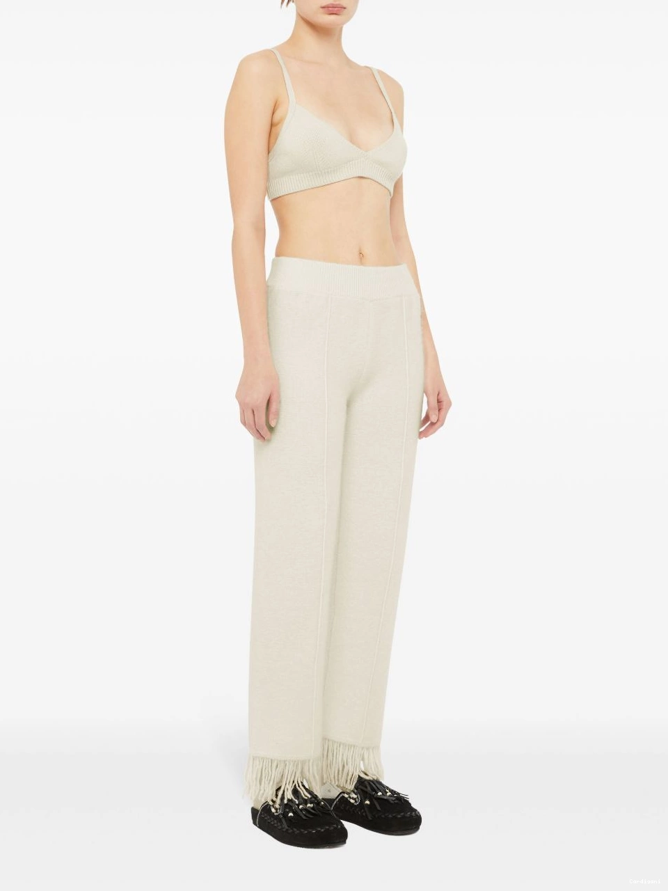 Cheap Alanui fringe-detail trousers Finest Women 0805